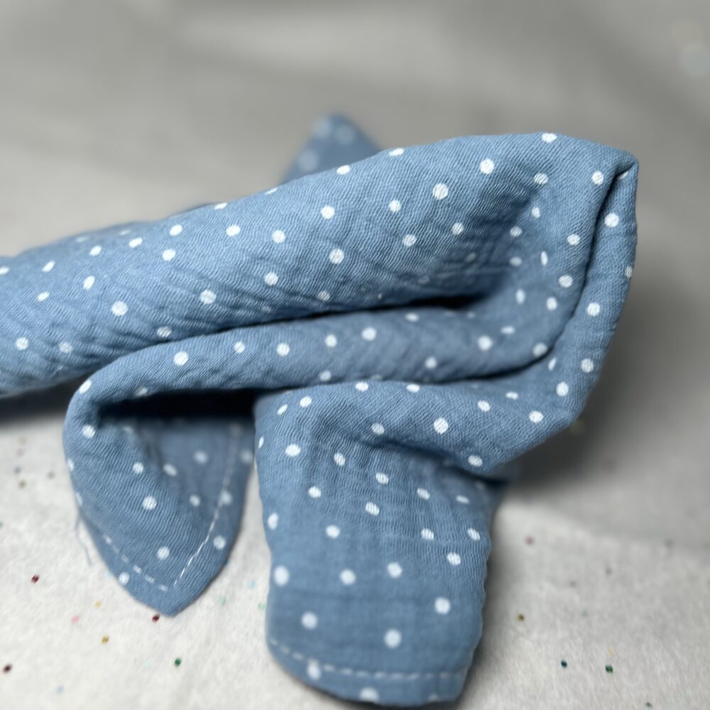 Muslino merliukas "Mėlyni taškučiai"