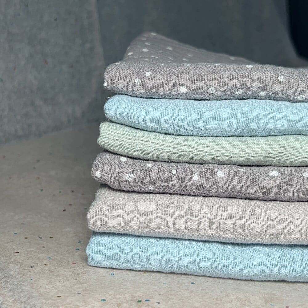 Muslino Merliukų rinkinukas "Melsvas”