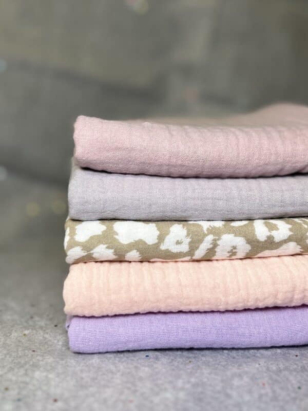 Muslino merliukų rinkinys “Rausvas”