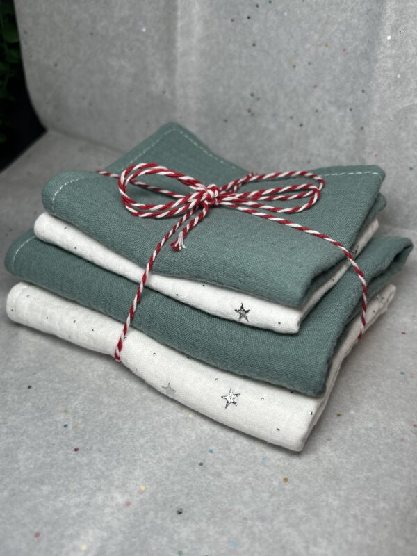 Muslino merliukų rinkinys “Kalėdos”