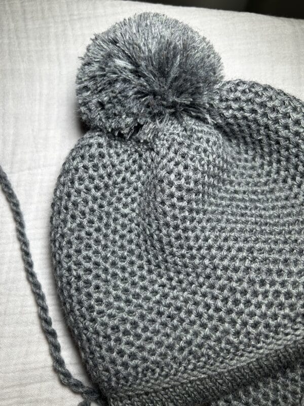 Merino vilnos komplektukas “Tamsi pilka”