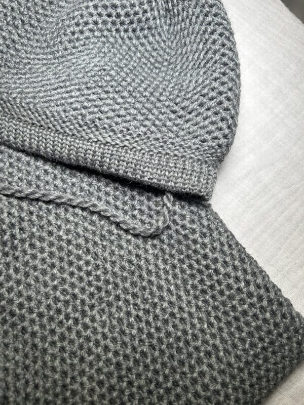 Merino vilnos komplektukas “Tamsi pilka”